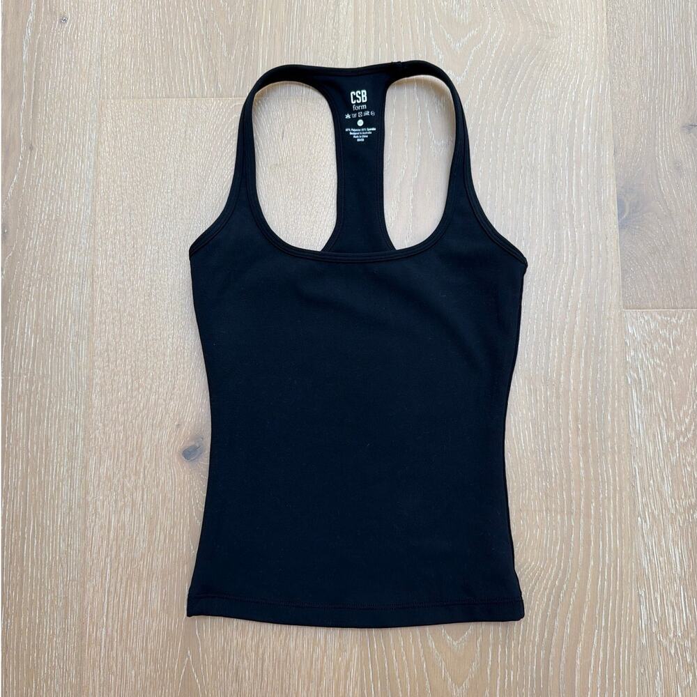CSB Form Racerback Tank Size XXS Black